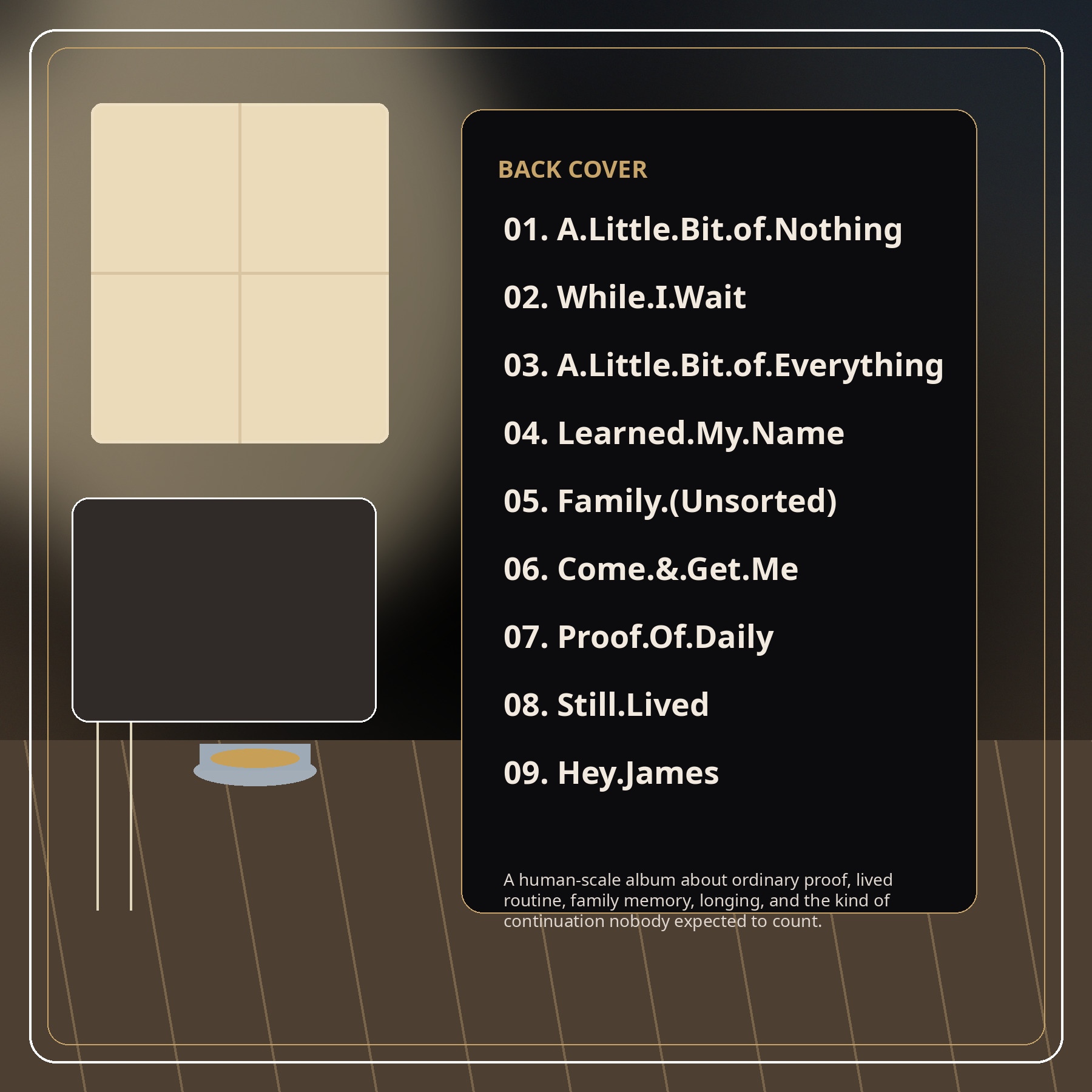 Still.Lived back cover artwork