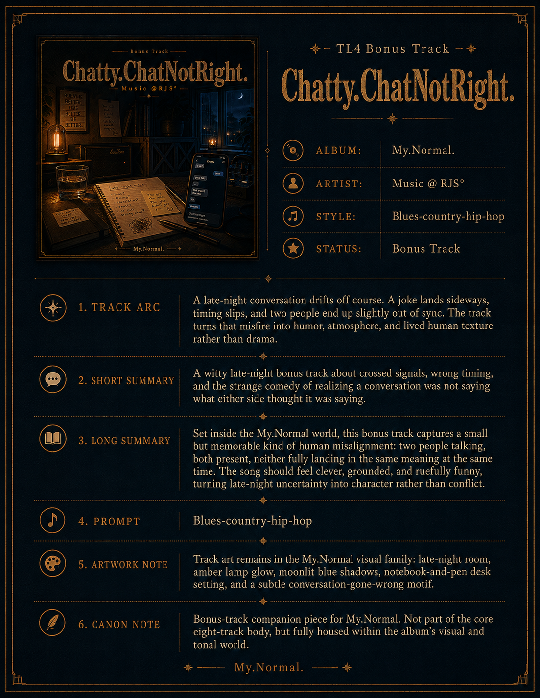 Chatty ChatNotRight bonus track insert artwork