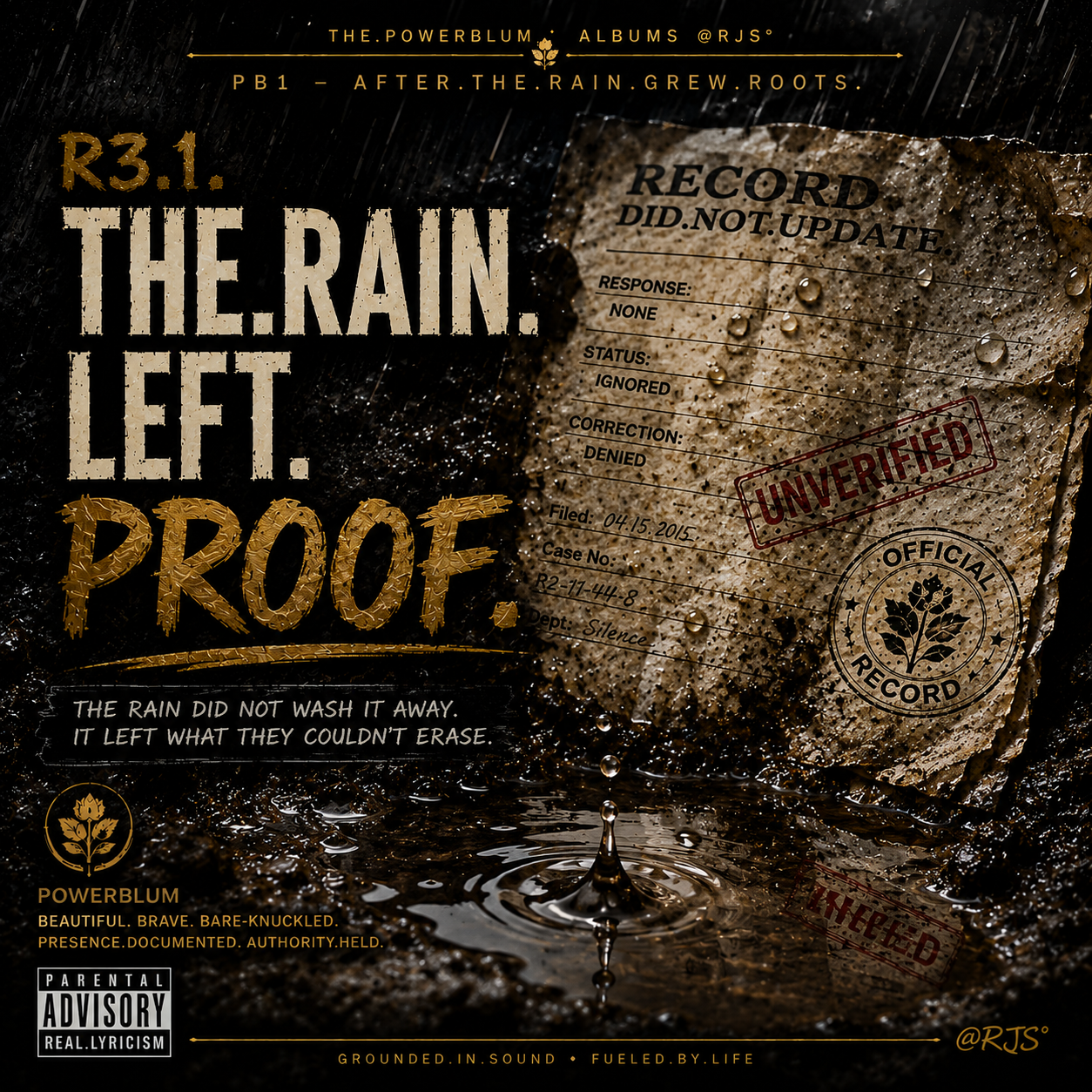 R3.1 — The.Rain.Left.Proof. official track artwork