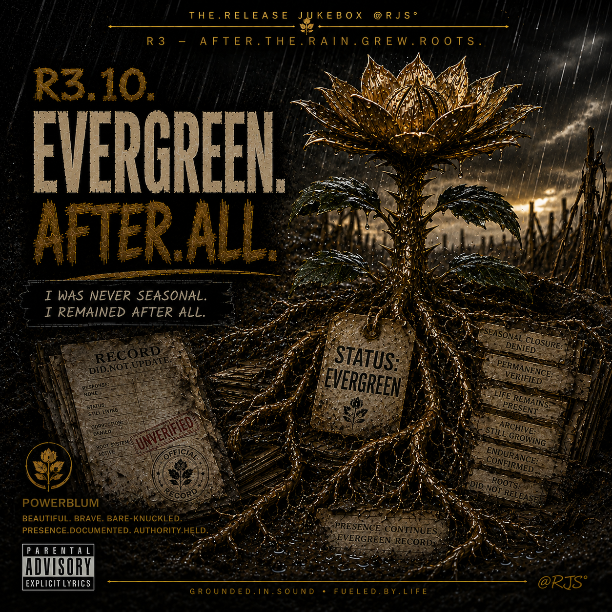 R3.10 — Evergreen.After.All. official track artwork