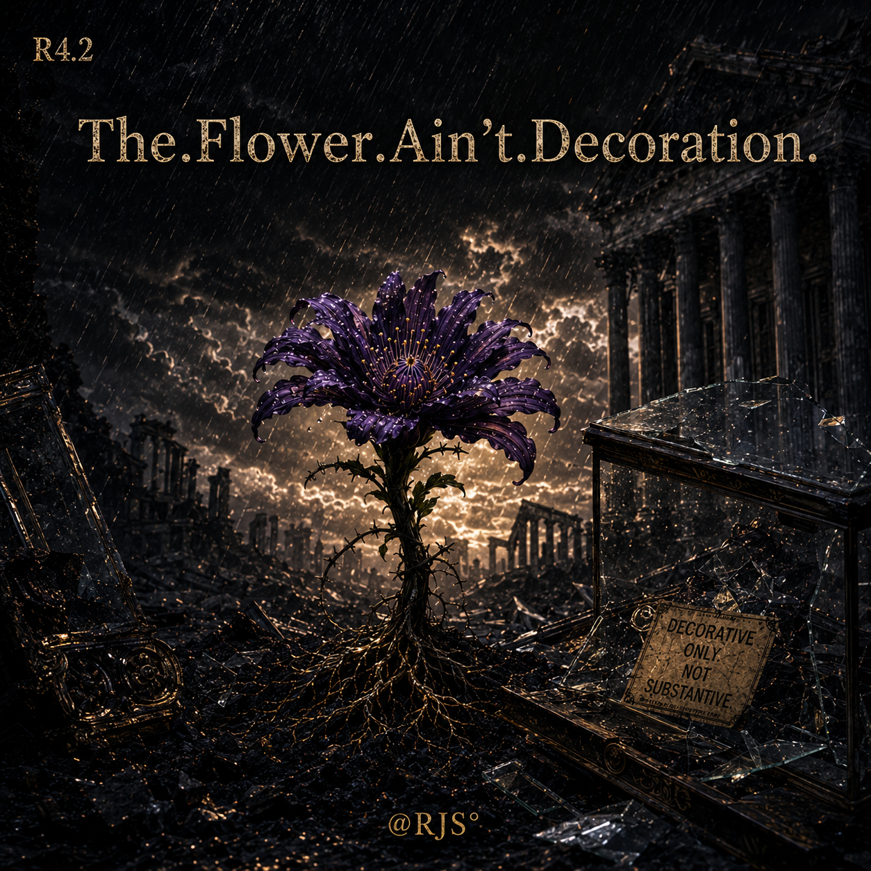R4.2 — The.Flower.Ain't.Decoration. official track artwork