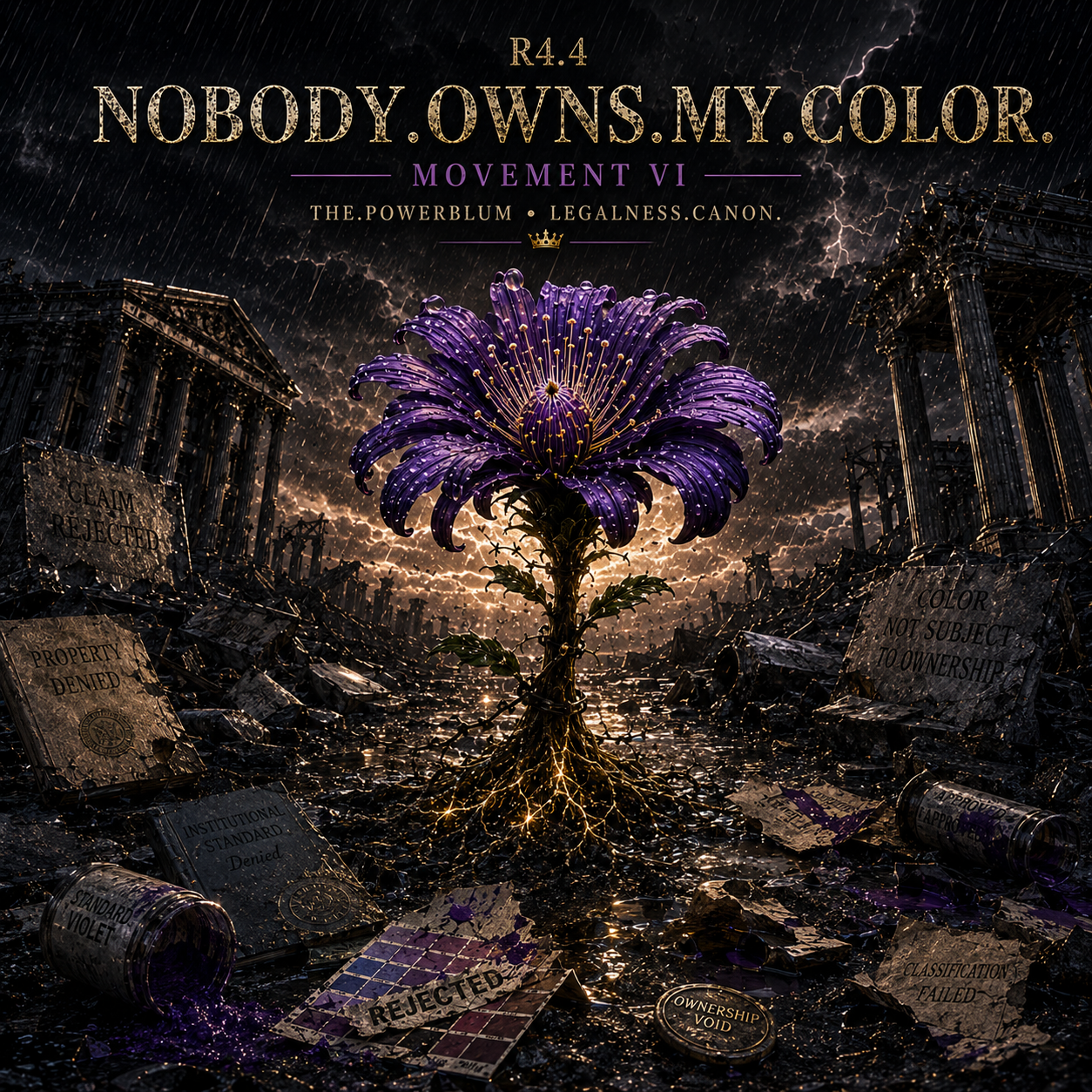 R4.4 — Nobody.Owns.My.Color. official track artwork