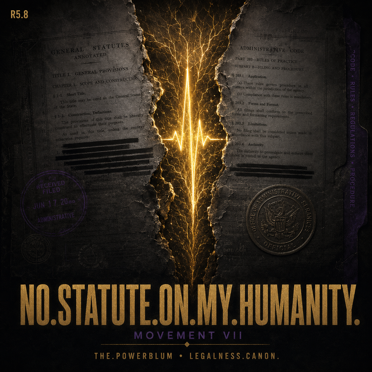 R5.8 — No.Statute.On.My.Humanity. track artwork