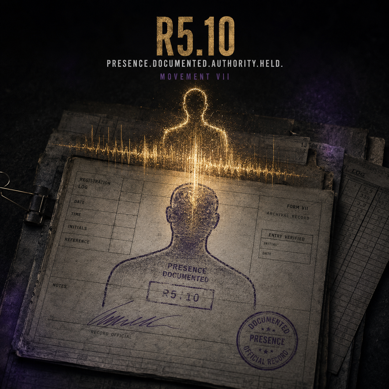 R5.10 — Presence.Documented.Authority.Held. track artwork