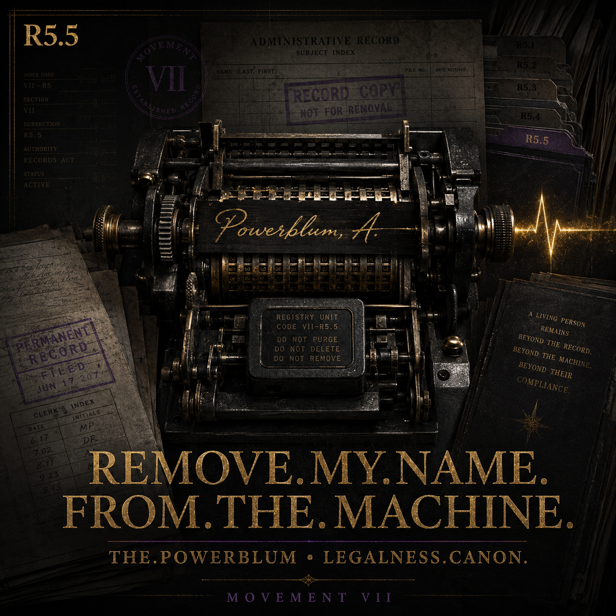 R5.5 — Remove.My.Name.From.The.Machine. track artwork
